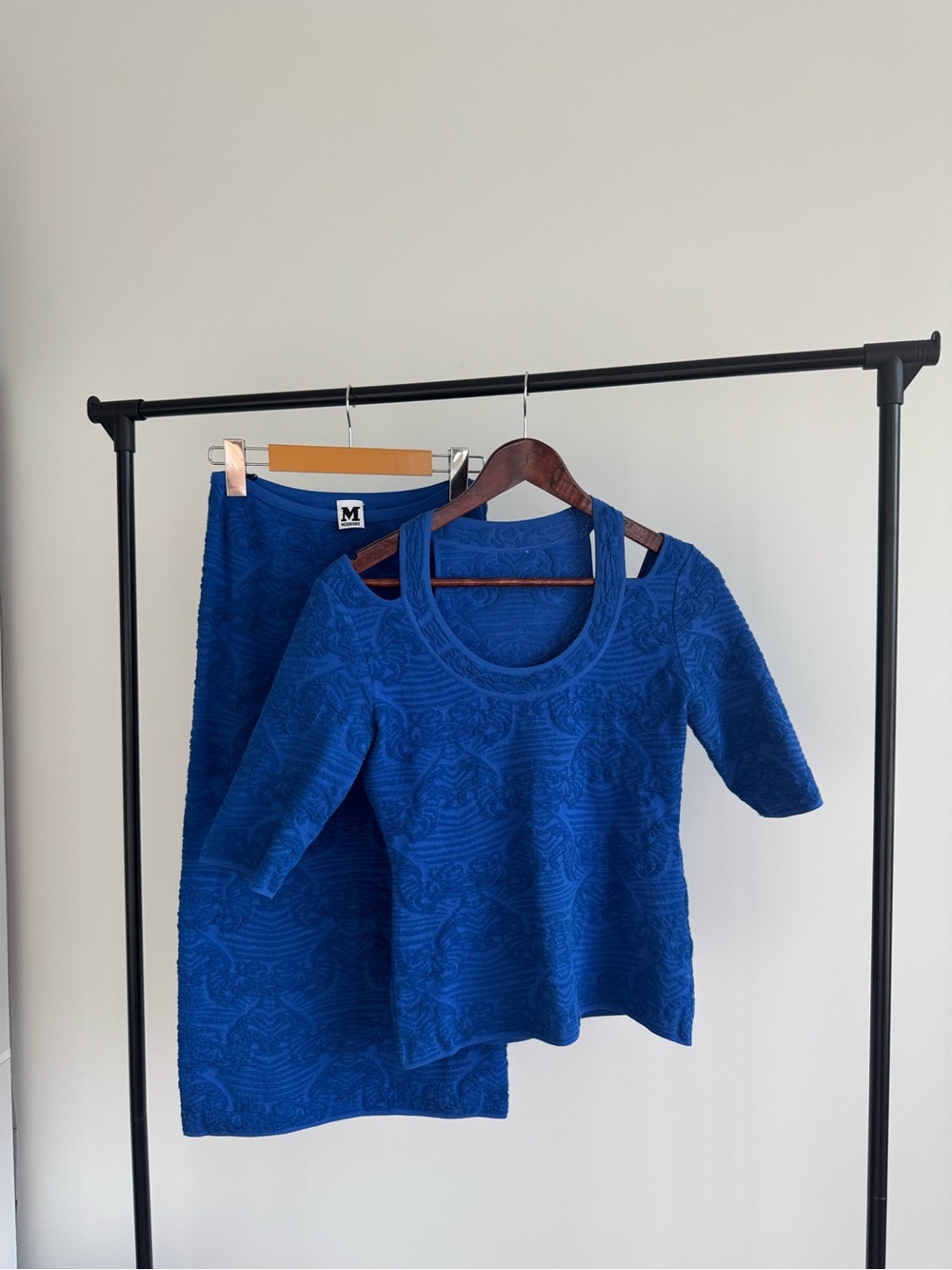 Missoni Set Top and Skirt Blue S-M size
